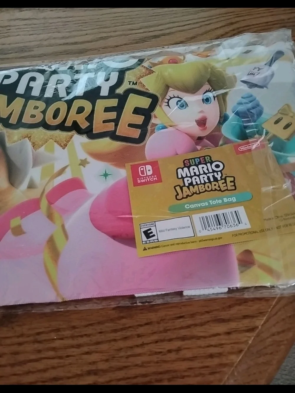 Nintendo Super Mario Party Jamboree Yellow Character Tote Bag